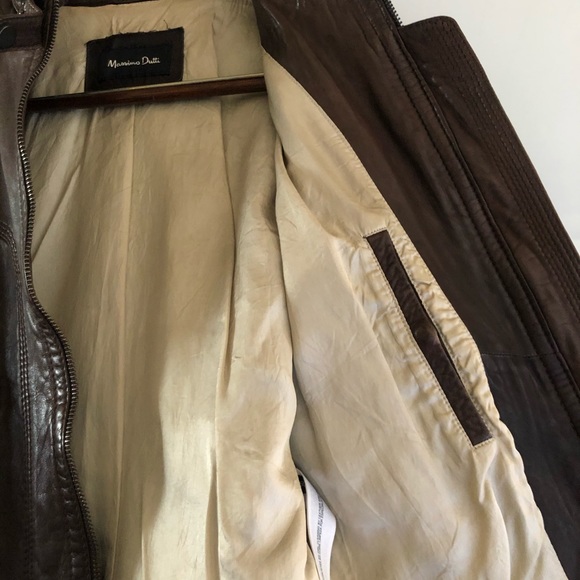 Mossimo Dutti Brown Leather Jacket - Picture 4 of 5